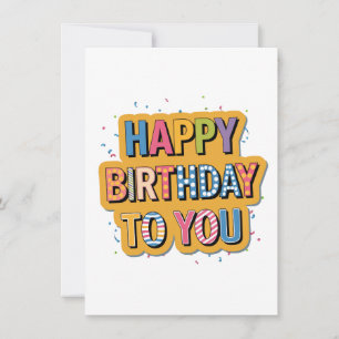 Invitation Joyeux Anniversaire Motif