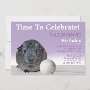 Invitation Joyeux Anniversaire Personnalisé de Volley-ball av