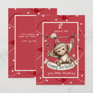 Invitation Joyeux Anniversaire Petit Singe