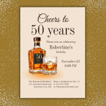 Joyeux anniversaire pour 50 ans de Whisky pour hom