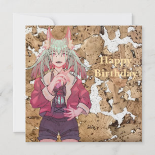 Invitation Joyeux anniversaire VTuber