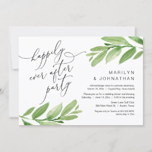 Invitation Joyeux Après La Fête, L'Édifice, La Verdure