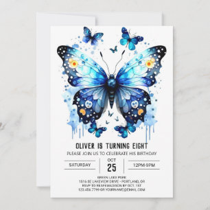 Invitation Joyeux Butterfly Boy à édition