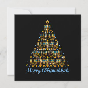 Invitation Joyeux Chrismukkah 2022 Bonne Hanouka Joyeël Noël