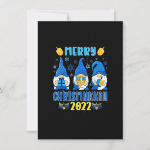 Invitation Joyeux Chrismukkah Noël et Hanoukka Gnomes