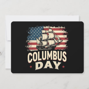 Invitation Joyeux Columbus Day of Exploration and Reflection