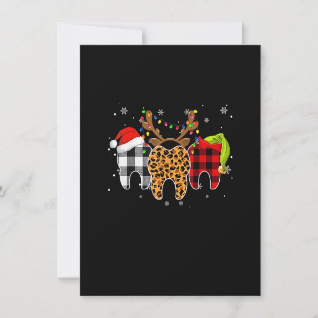 Invitation Joyeux costume dentaire de Noël Xma Adjointe denta (Devant)
