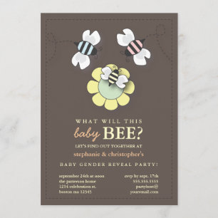 Invitation Joyeux Couples de la famille des abeilles Fête de 