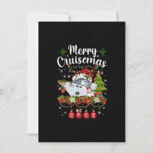 Invitation Joyeux Croisièmas 2022 Croisière Père Noël Chapeau