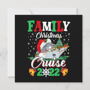 Invitation Joyeux Cruisemas Famille Croisière de Noël 2022 Dr