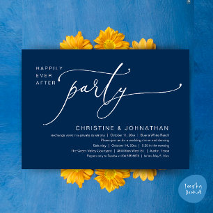 Invitation Joyeux dîner de mariage et soirée dansante