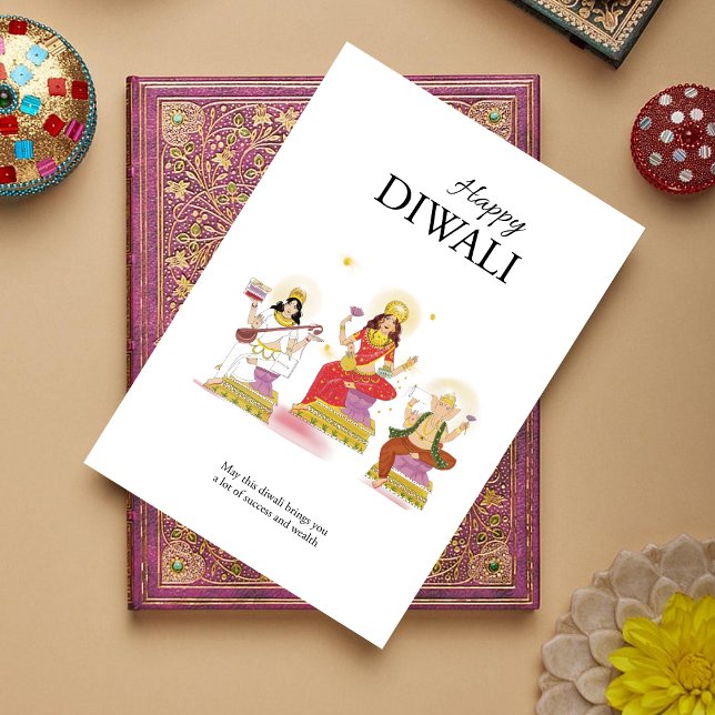 Invitation Joyeux diwali (Créateur téléchargé)