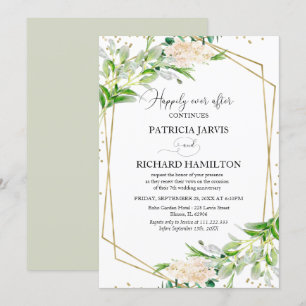 Invitation Joyeux Épanouissement Élégante Végétation Renouvel