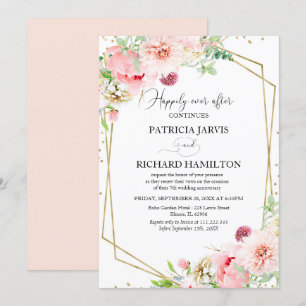 Invitation Joyeux Éternel Après Élégant Renouvellement de Vœu