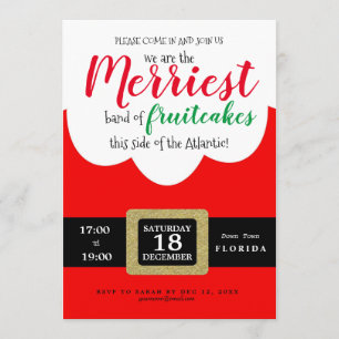 Invitation joyeux gâteaux joyeux fête de Noël à Père Noël