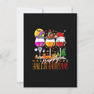 Invitation Joyeux Hallothanksmas Halloween Thanksgiving Joyeu