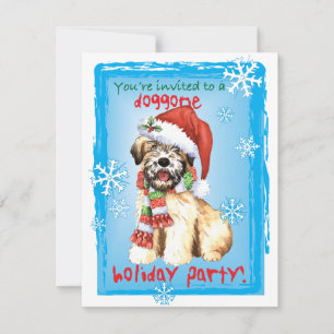 Invitation Joyeux Howlidays Wheaten