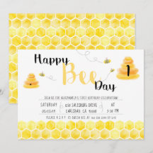 Joyeux Jour des abeilles Noir et Jaune Fête à thèm