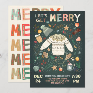 Invitation Joyeux Joyeux Joyeux Jour de Noël