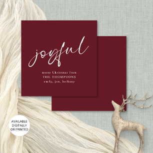 Invitation Joyeux Joyeux Joyeux Noël Bourgogne