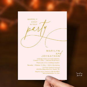 Invitation Joyeux Mariage Moderne Élégant Dîner de Mariage