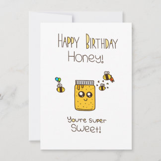 Invitation Joyeux Miel d'anniversaire