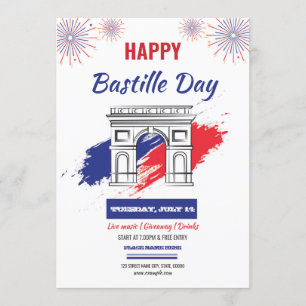 Invitation Joyeux Modèle du 14 juillet