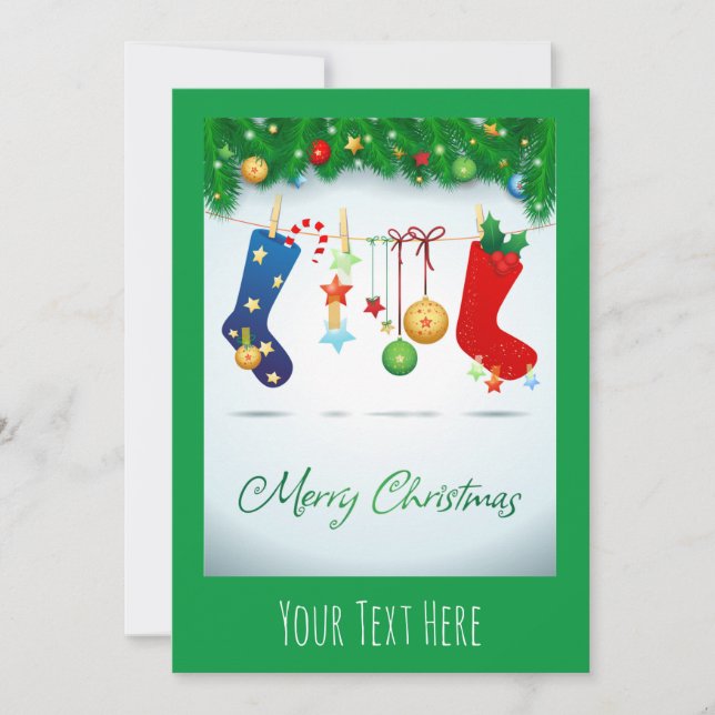 Invitation Joyeux Noël (Devant)