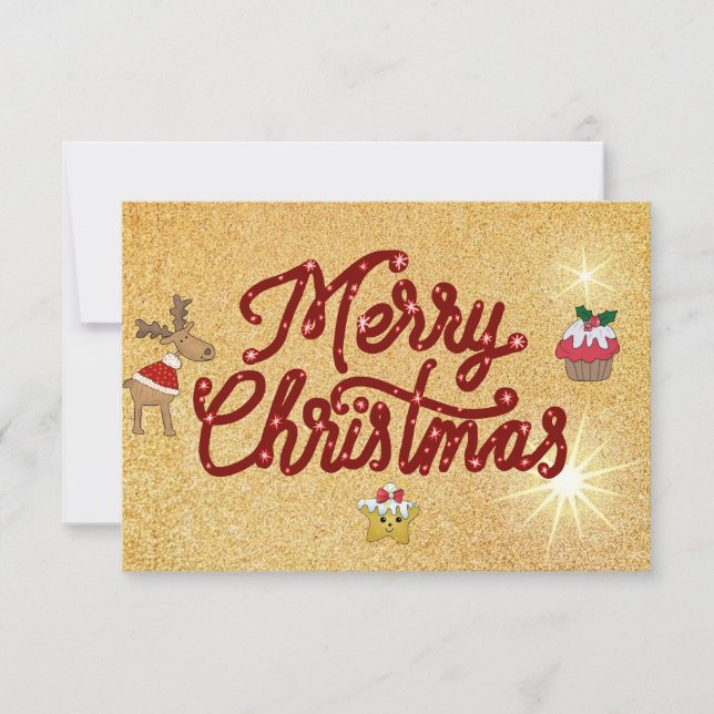 Invitation Joyeux Noël (Devant)