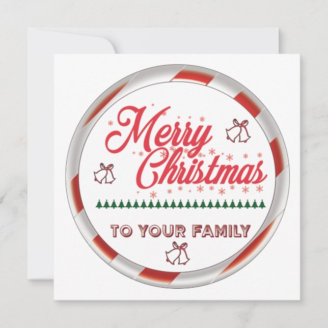 Invitation Joyeux noël (Devant)