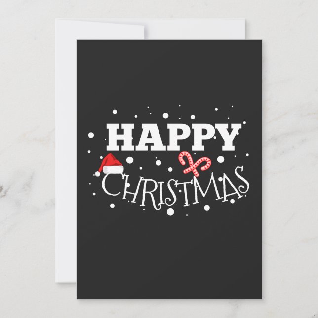 Invitation Joyeux Noël de Noël (Devant)