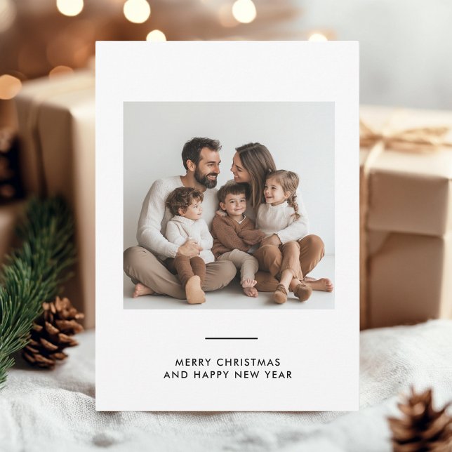 Invitation Joyeux Noël et Joyeux Nouvel An Photo de famille (Créateur téléchargé)