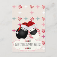 Joyeux Noël HABIBI M. Mme Egg Card