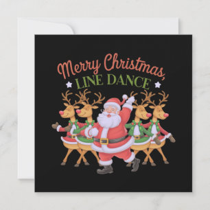 Invitation Joyeux Noël Ligne Danse Célébrer la saison