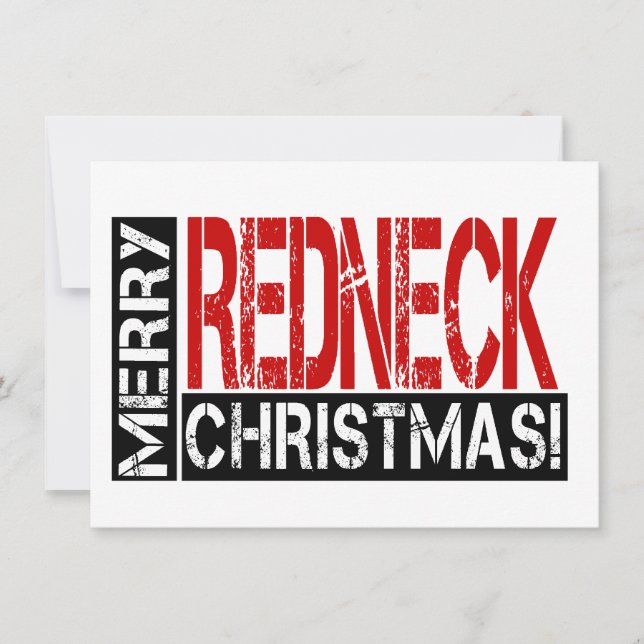 Invitation Joyeux Noël Redneck !Invitation de la fête de Funn (Devant)