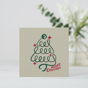 Invitation Joyeux Noël Stethoscope CNA Travailleur Médicale