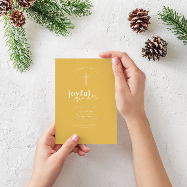 Invitation Joyeux Nous Vous Adorons | Noël (Créateur téléchargé)