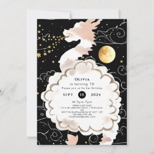 Invitation Joyeux Pastel Dragon Anniversaire