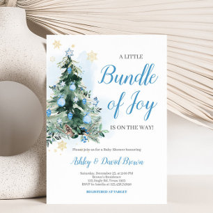 Invitation Joyeux petit paquet de Baby shower de joie