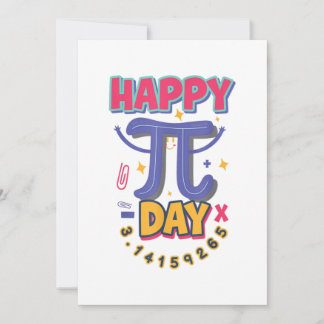 Invitation Joyeux Pi Day 3.14 Science ou mathématiques STEM V