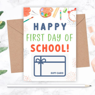 Invitation Joyeux premier jour de l'école Titulaire de carte-