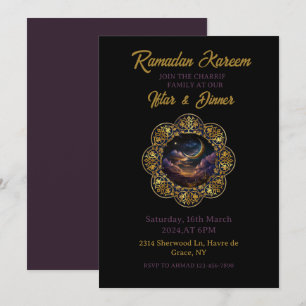 Invitation Joyeux Ramadan Kareem 2025 Dîner Iftar Party