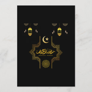 Invitation Joyeux Ramadan Kareem - Vœux Eid Moubarak pour les