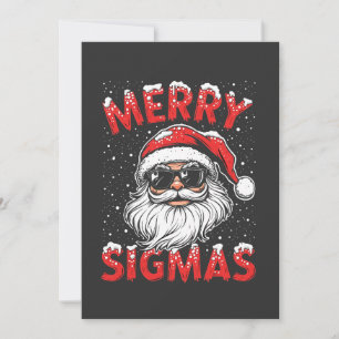 Invitation Joyeux Sigmas Drôle Gen Alpha Collège Noël