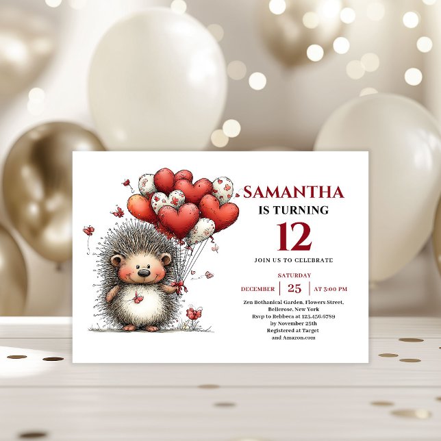 Invitation Joyful whimsical animals art kids birthday invite (Joyful whimsical animals art kids birthday invitation

)