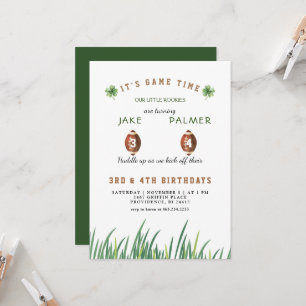 Invitation Jumeaux irlandais se rassemblent pour une fête d'a