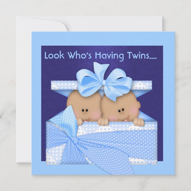 INVITATION JUMELLE D'AFRO-AMÉRICAIN DE DOUCHE DE (Devant)