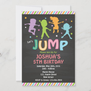Invitation Jump Anniversaire