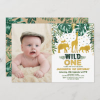 Jungle 1er anniversaire Wild One Safari Animation