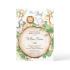 Jungle Animaux Baby shower Verdure Safari Garçon